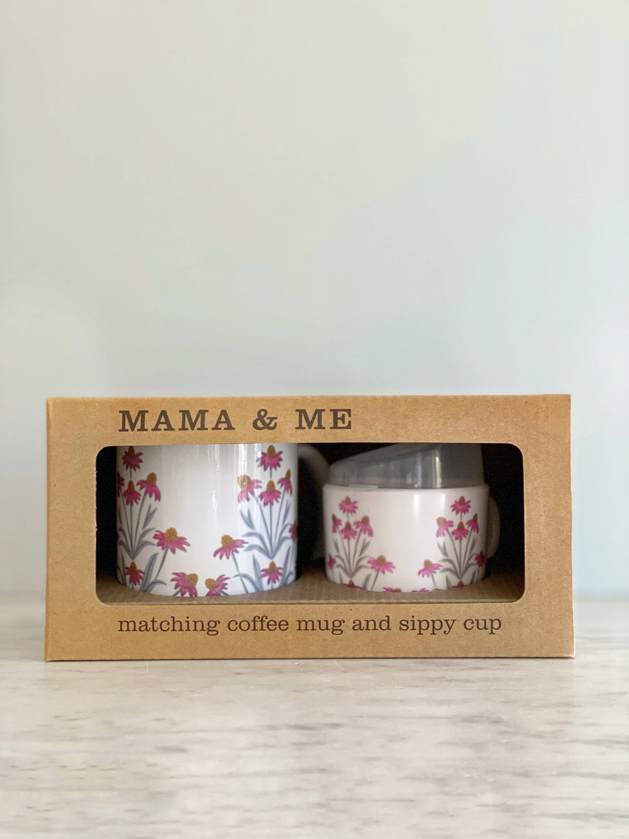 Coneflower Mama and Me Drinking Cup Set