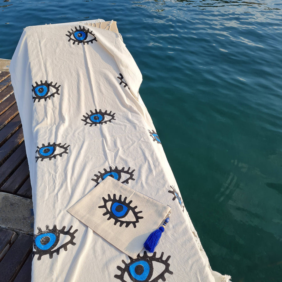 Eye Symbol Turkish Beach Towel