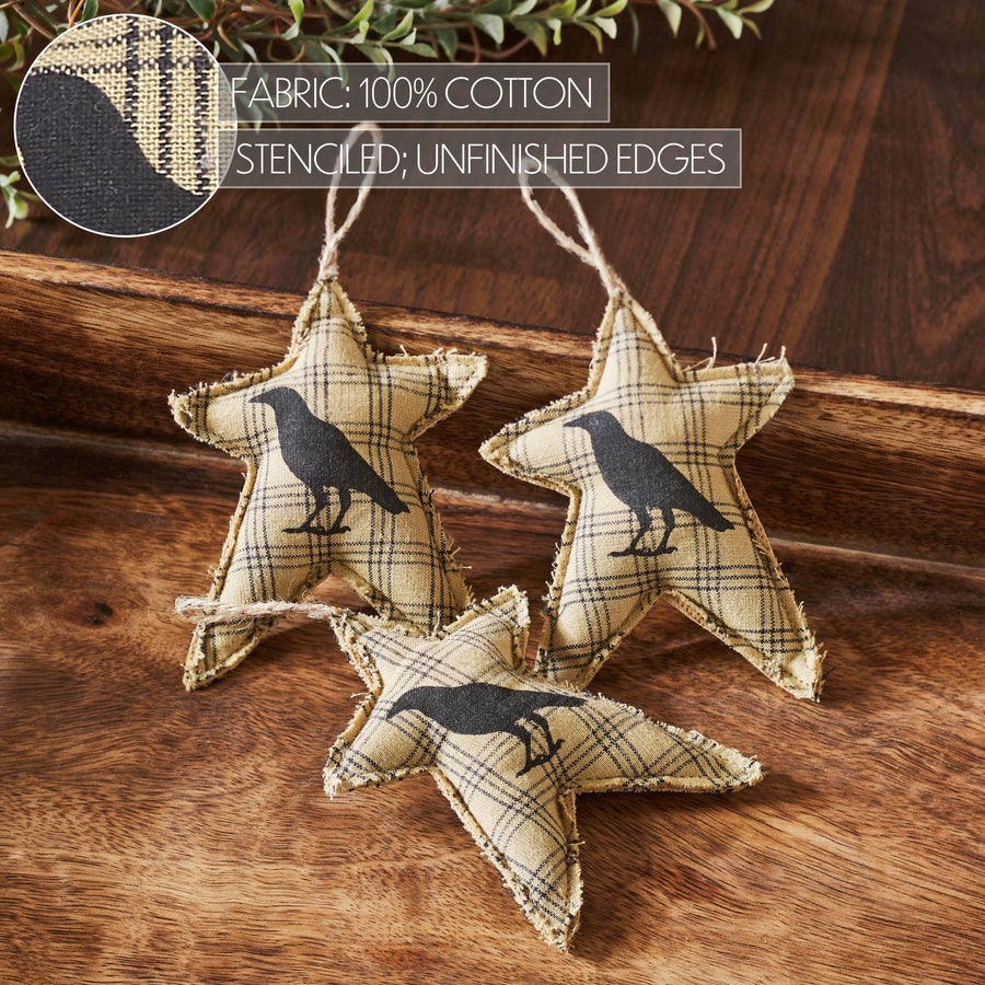 Raven Harvest Primitive Stars Tree decor Bowl Filler Set of 3