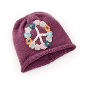 Pebble - Organic Baby Peace  Hat - Soft Purple: 0-6 Months