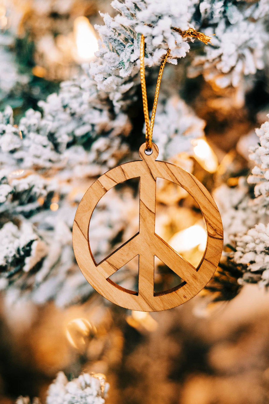 Peace Symbol Tree Ornament