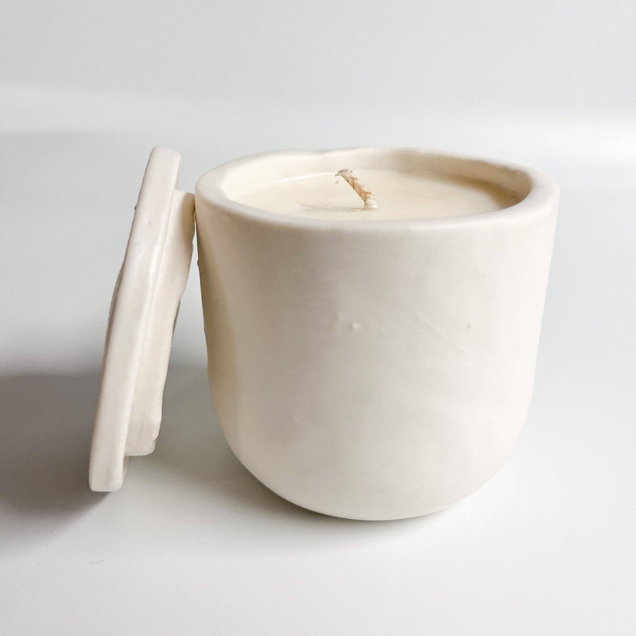 Handmade Ceramic Jar Candle • Ada Lovelace Inspired