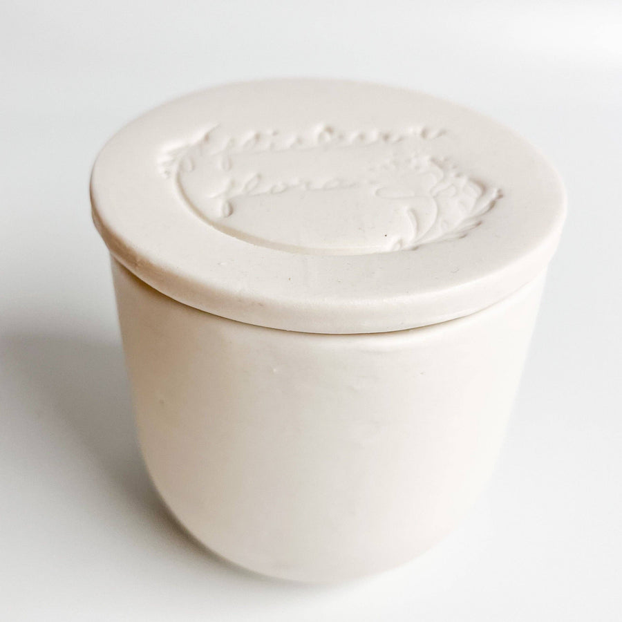 Handmade Ceramic Jar Candle • Ada Lovelace Inspired