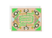 Red Cap Cards - Congrats Hooray greeting card