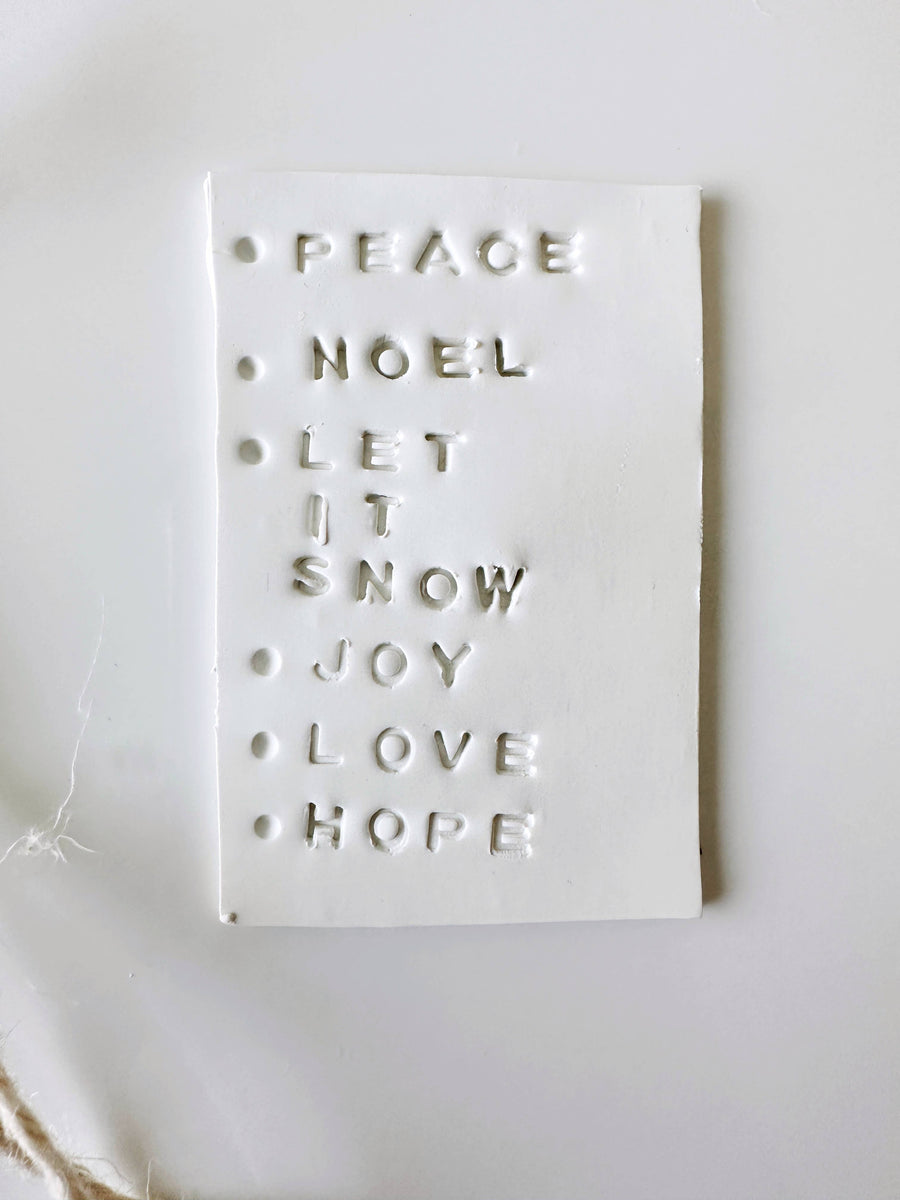 Ceramic Tree Ornaments : Peace