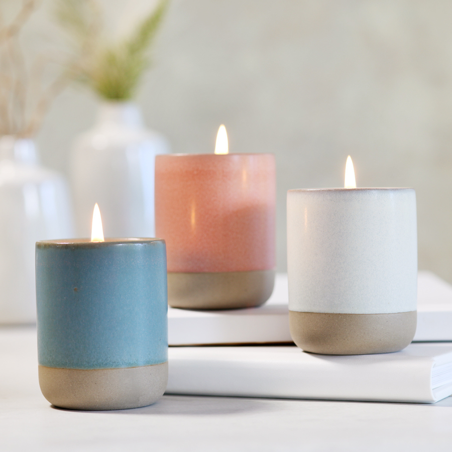 Tranquility Stoneware Collection: Refresh (White) - Lime, Juniper, Clary Sage, Frankincense & Ylang Ylang