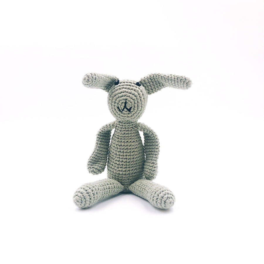 My First Bunny Organic Baby Rattle: Natural