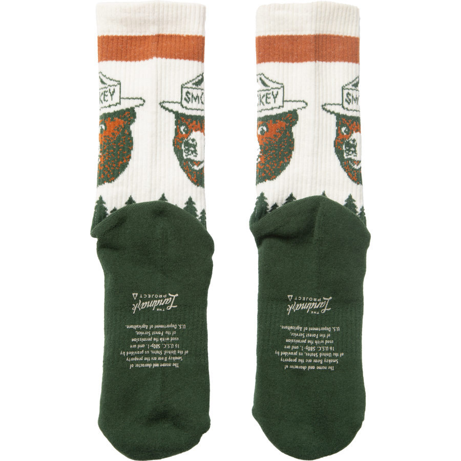 The Landmark Project - Prevent Wildfires Sock: Spruce / L/XL