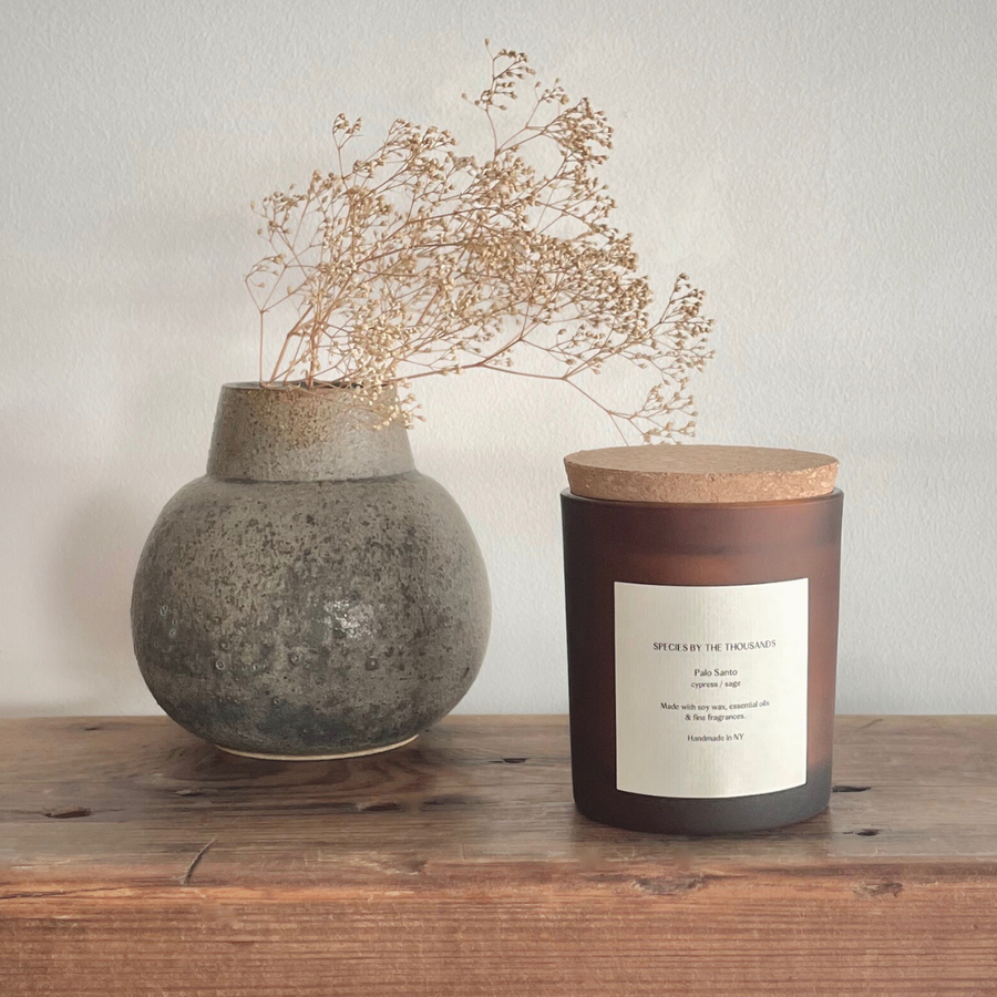 Palo Santo, Cypress + Sage Handcrafted Scented Soy Candle