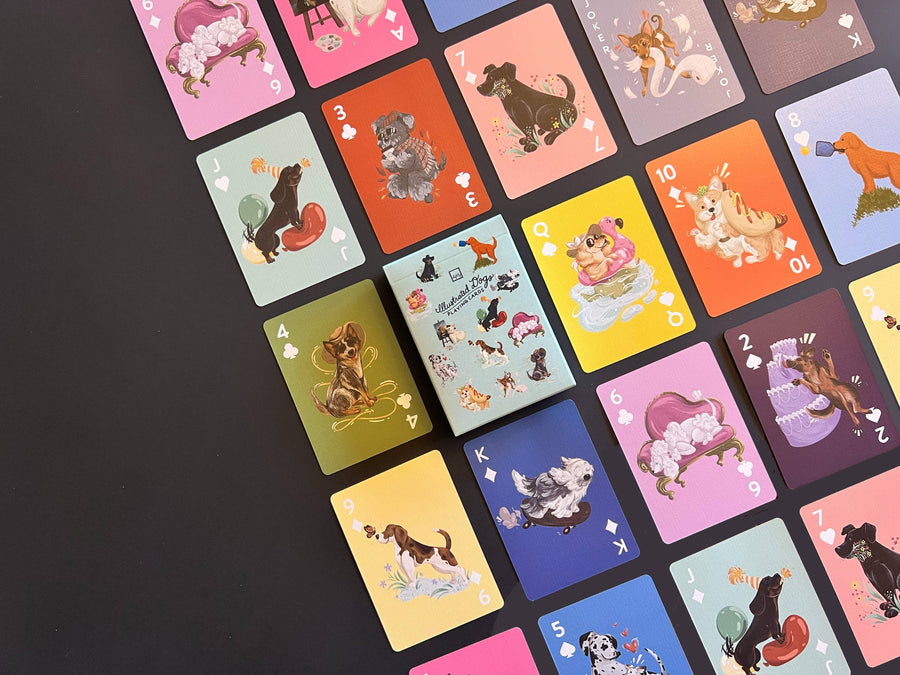 Dogs Playing Cards