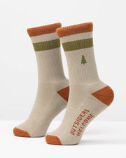 The Landmark Project - Out-of-Doors Club Sock: Antler / L/XL