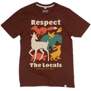 The Landmark Project - Respect the Locals Tee: Redwood / M