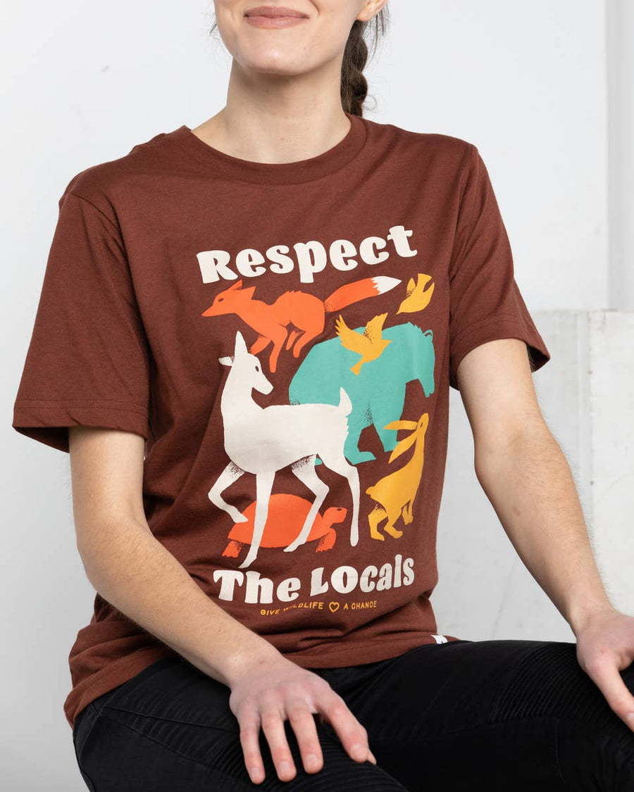 The Landmark Project - Respect the Locals Tee: Redwood / M