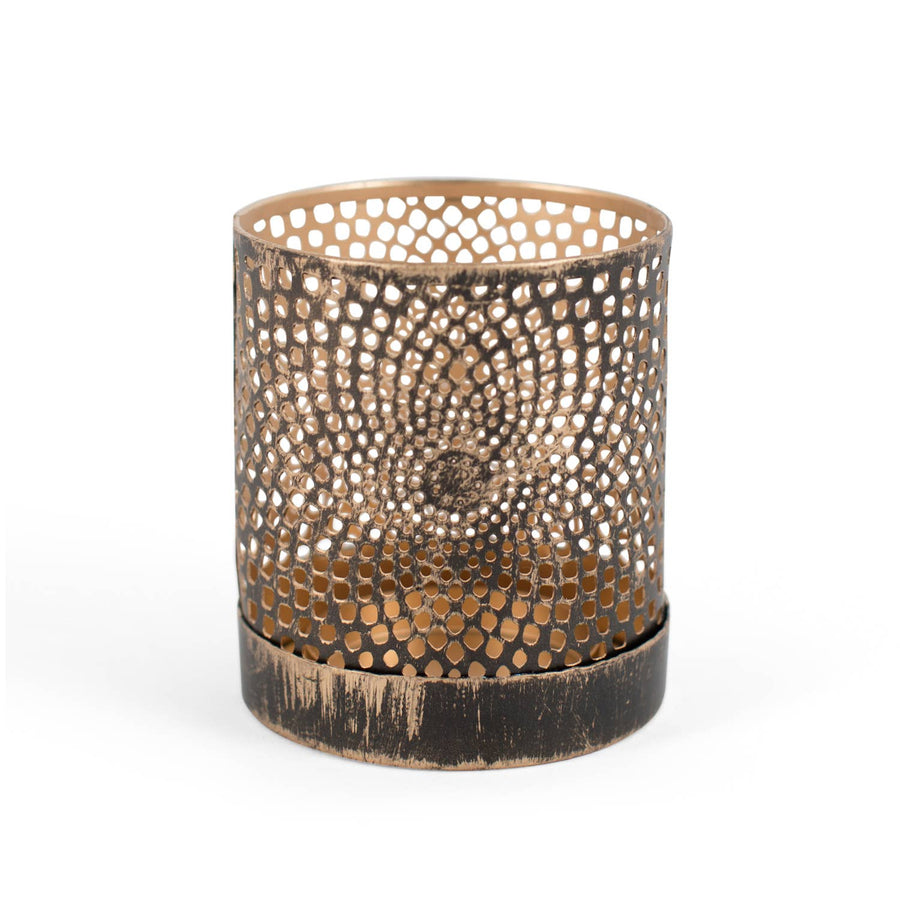 Bronze Metal Mandala Candleholder