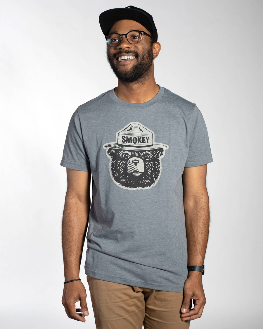 The Landmark Project - Smokey Logo Tee: Deep Navy / XL