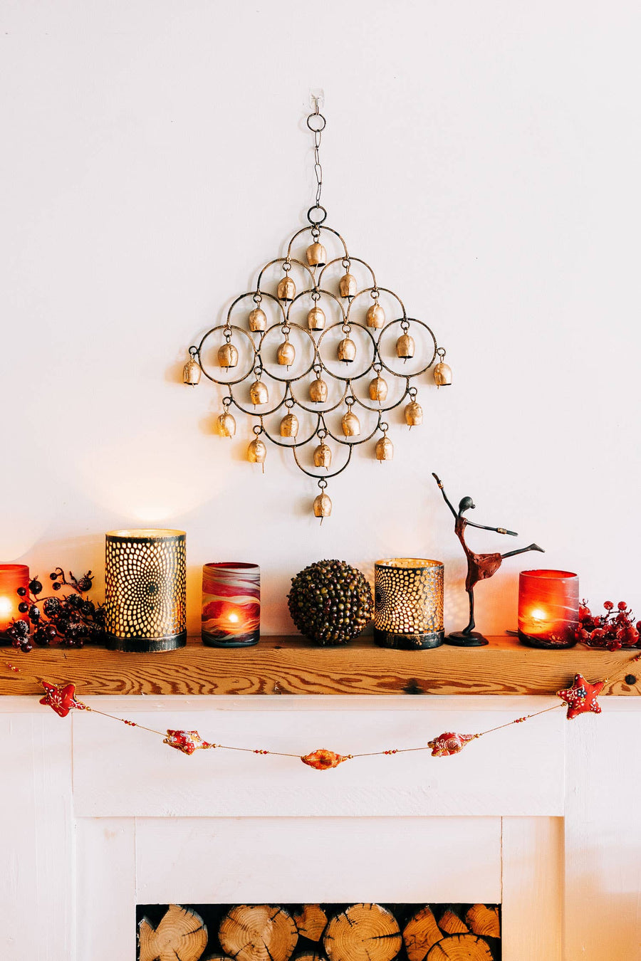 Bronze Metal Mandala Candleholder