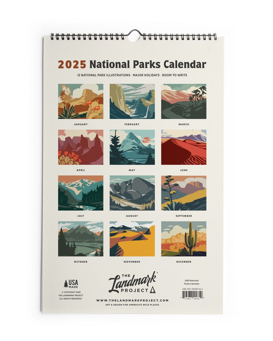 The Landmark Project - 2025 National Parks Calendar