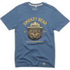 The Landmark Project - Smokey Varsity Unisex Short Sleeve Tee: Elemental Blue / L