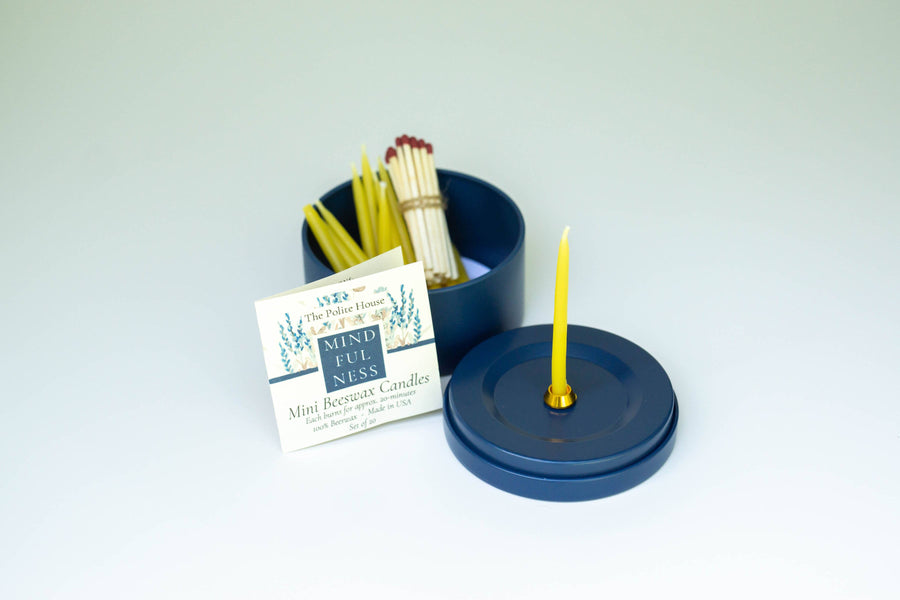 'Give Me A Moment' 20 Minute Candles in a Gold Tin, Safari Collective Exclusive