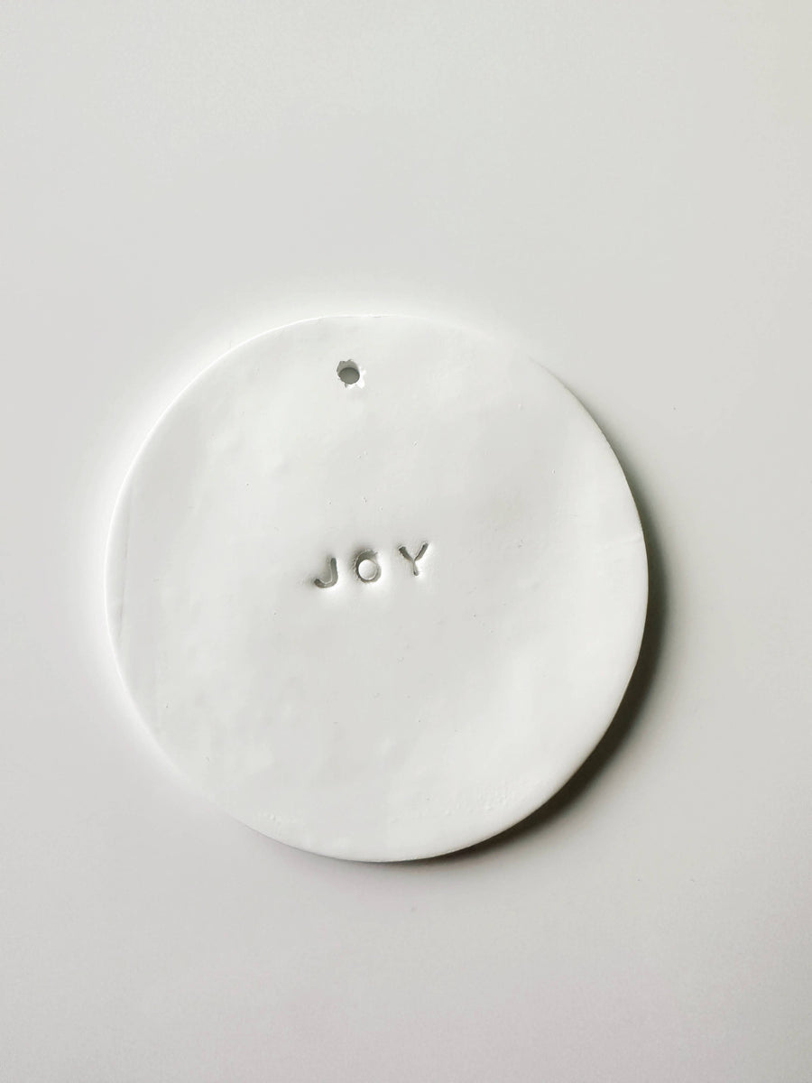 Ceramic Tree Ornaments: Joy