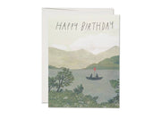 Red Cap Cards - Canoe birthday greeting card