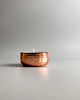 Soy Candle in reusable metal copper colored vessel: Santal