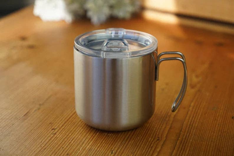Backwoods Provisions - Double Walled Sliver Stainless Steel Mug: Set of Two