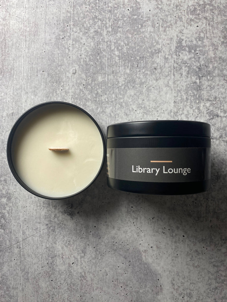 Reverie Wicks - 6 oz Library Lounge Candle (Wooden Wick)