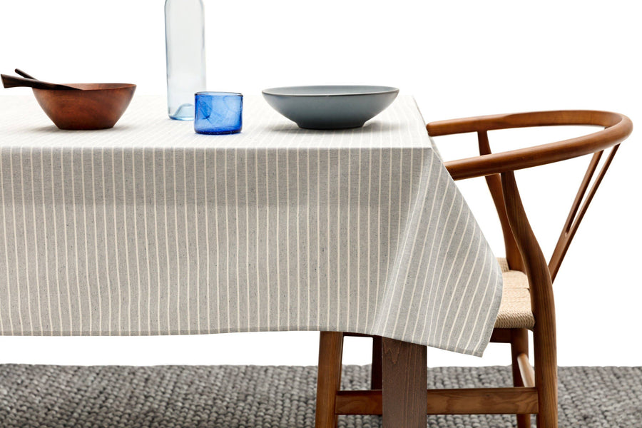 MEEMA - Tablecloth / Grey Striped 60 x 60