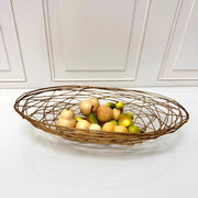 Gilded Metal/Wire Basket Made in India