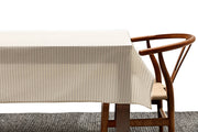 MEEMA - Tablecloth / Natural Striped 60 x 120"