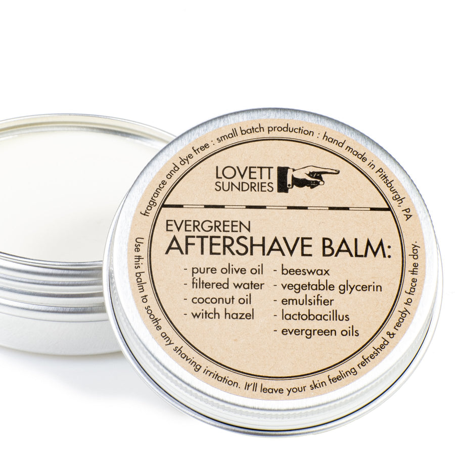 evergreen aftershave balm