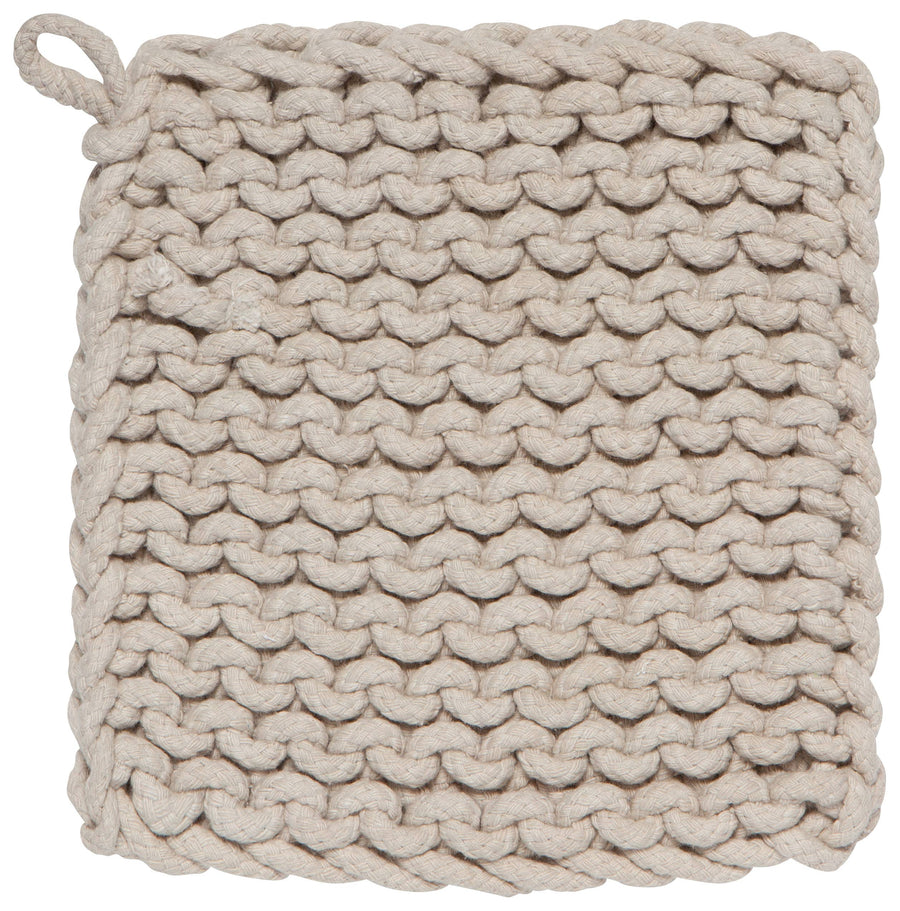 Dove Gray Knit Potholder