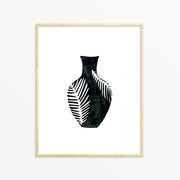 boho vase print