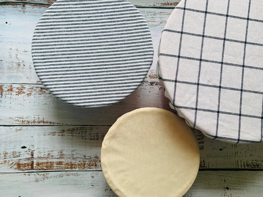 set of fabric bowl covers