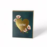 Mom Goldfoil Heart Card