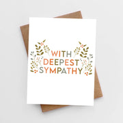 botanical sympathy card