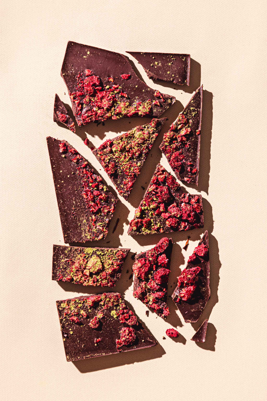 vegan raspberry reishi chocolate bar
