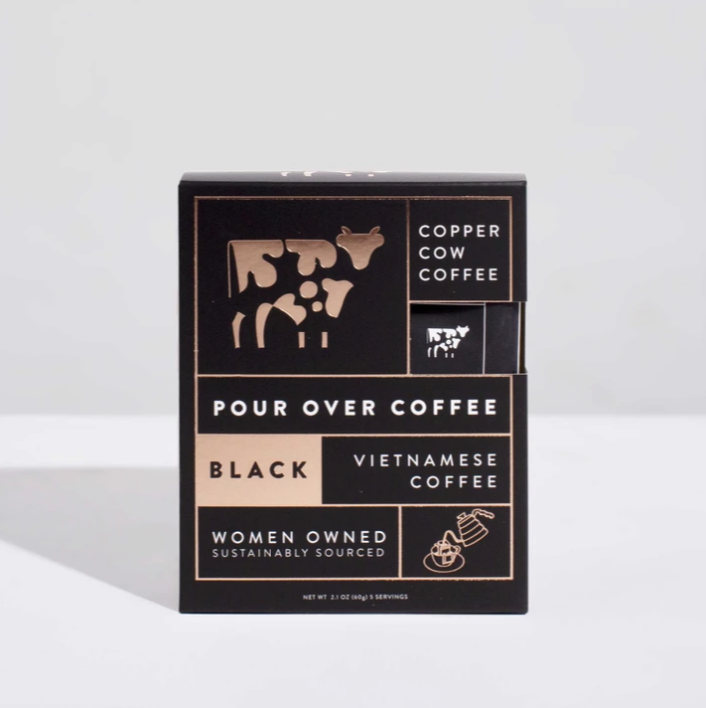 Vietnamese Black Pour Over Coffee by Copper Cow
