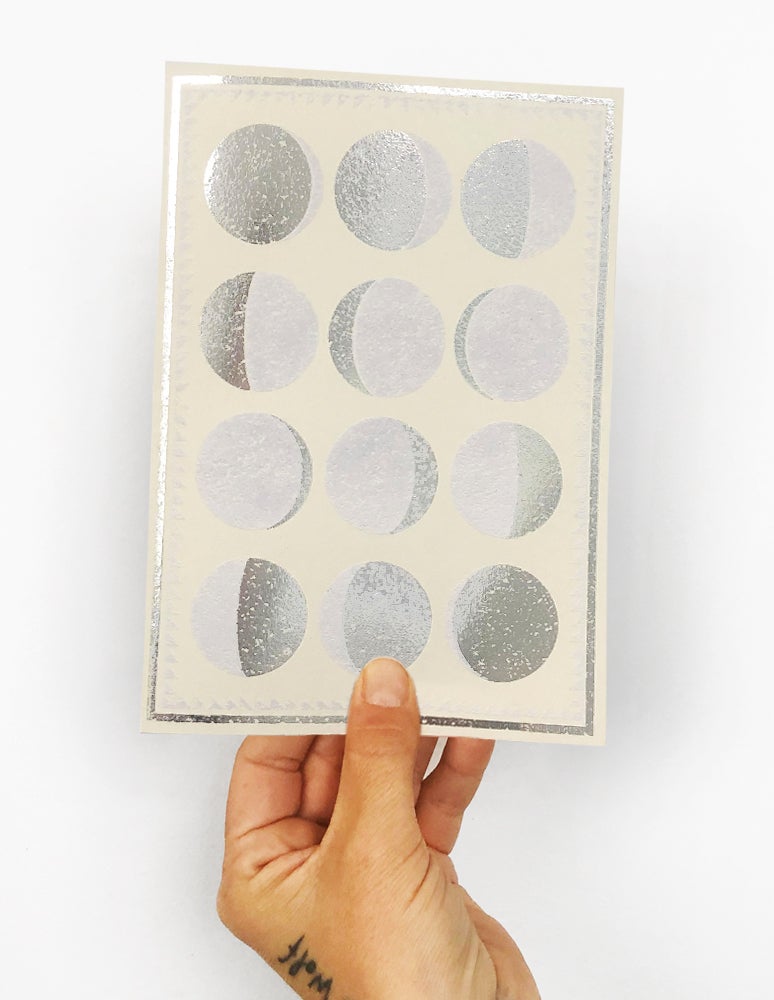 moon phases card