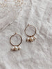 pearl trio earrings