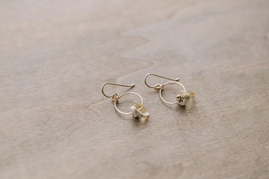 citrine stone earrings