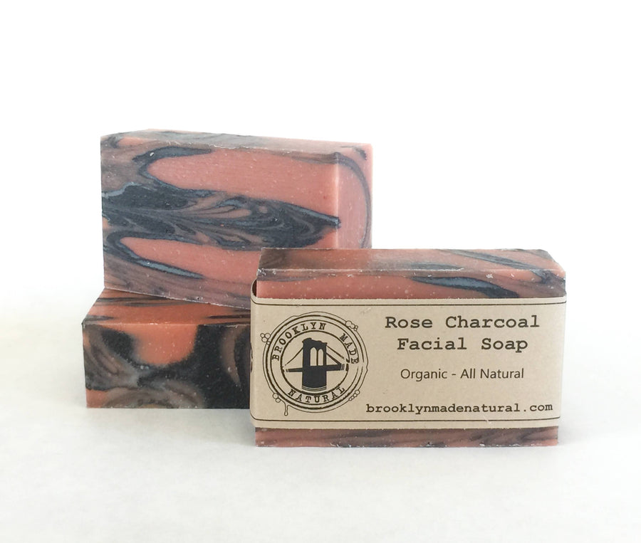 rose charcoal facial soap