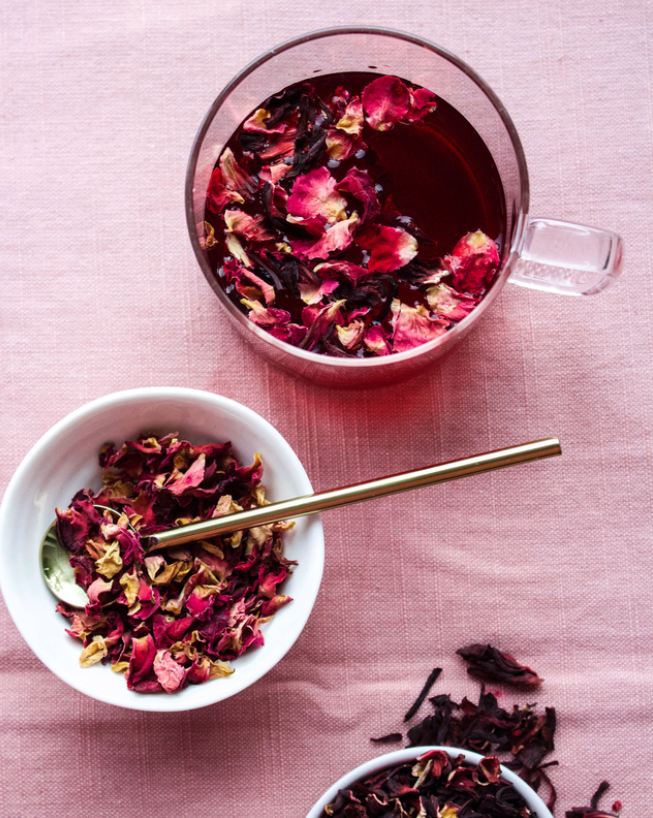 rose superfood tea