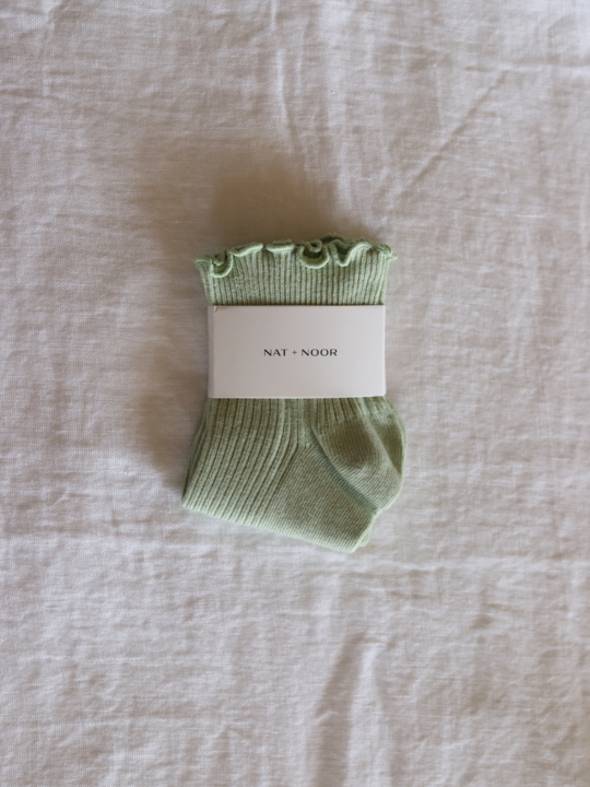 sage green socks