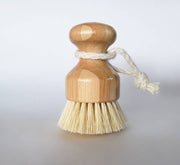 wood hemp kitchen scrub brush