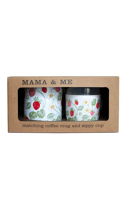 Vintage Strawberry Mama & Me Cup Set