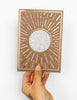 metallic sunburst card