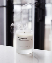 tangerine olive candle
