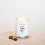 Tigers Eye Crystal Candle